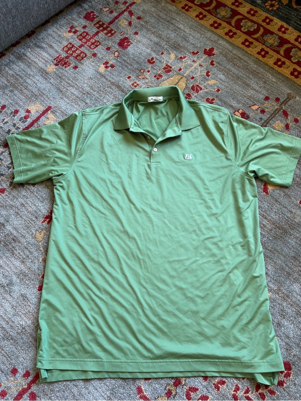 Peter Millar golf polo green mens XL